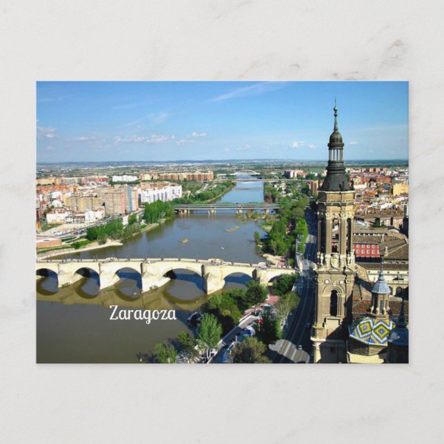 Saragossa, Aragonien, Spanien Postkarte (Vorderseite)