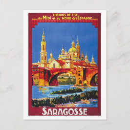 Saragosse, Spanien, Stadt, Vintage Postkarte