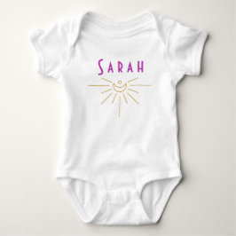 Sarah Baby Name Romper Sunshine Boho Hippie Gesche Strampler