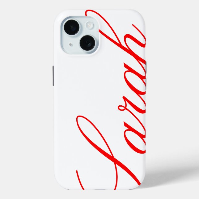 Sarah - beau coque iphone avec nom personnalisé (Verso)