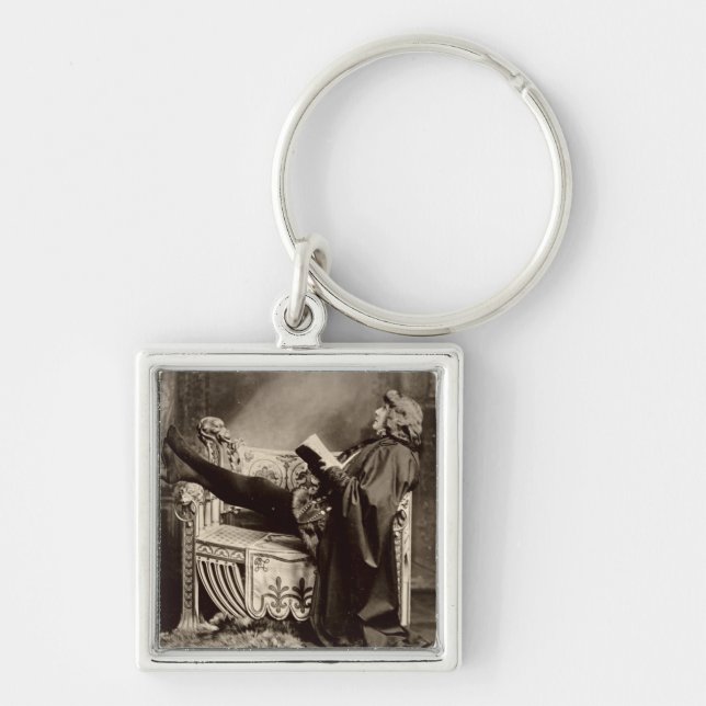 Sarah Bernhardt (1844-1923) als Hamlet 1899 Schlüsselanhänger (Vorne)