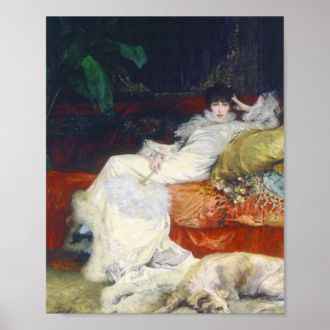 Sarah Bernhardt - 1876 Portrait Poster (Vorne)