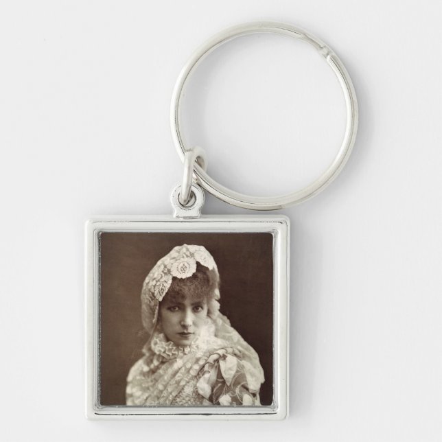 Sarah Bernhardt in der Rolle von Marion Delorme Schlüsselanhänger (Vorne)