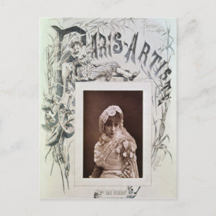 Sarah Bernhardt in Marion Delorme Postkarte