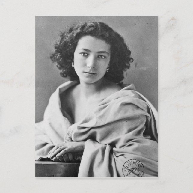 Sarah Bernhardt, Kostüm, c.1860 Postkarte (Vorderseite)