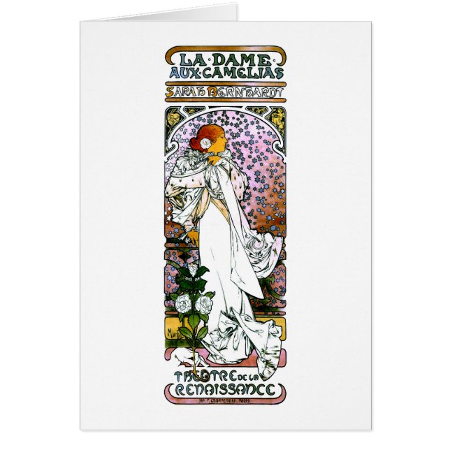 Sarah Bernhardt, La Dame aux Camélias, Mucha Fine (Devant)