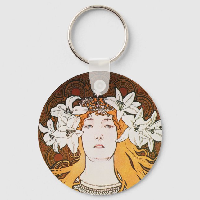 Sarah Bernhardt, Mucha Schlüsselanhänger (Vorderseite)