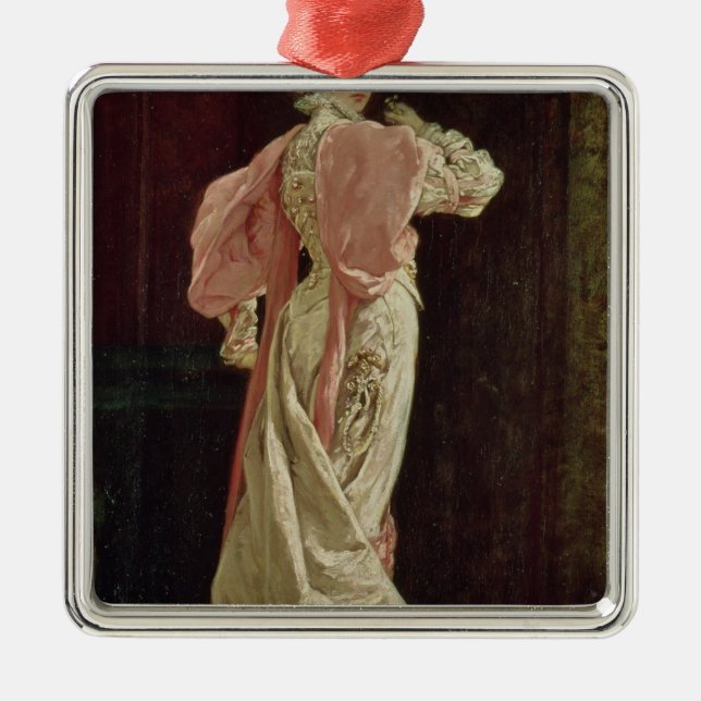 Sarah Bernhardt Ornament Aus Metall (Vorne)