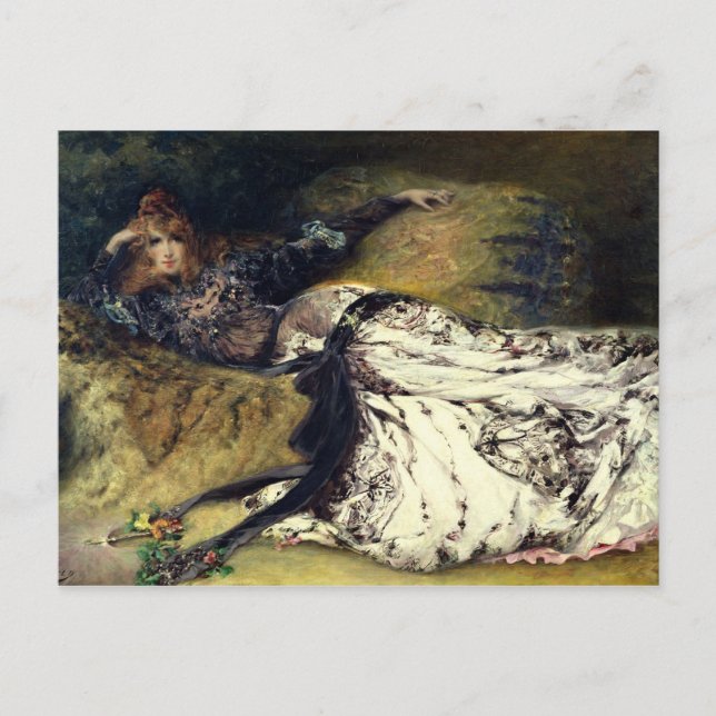 Sarah Bernhardt Postkarte (Vorderseite)