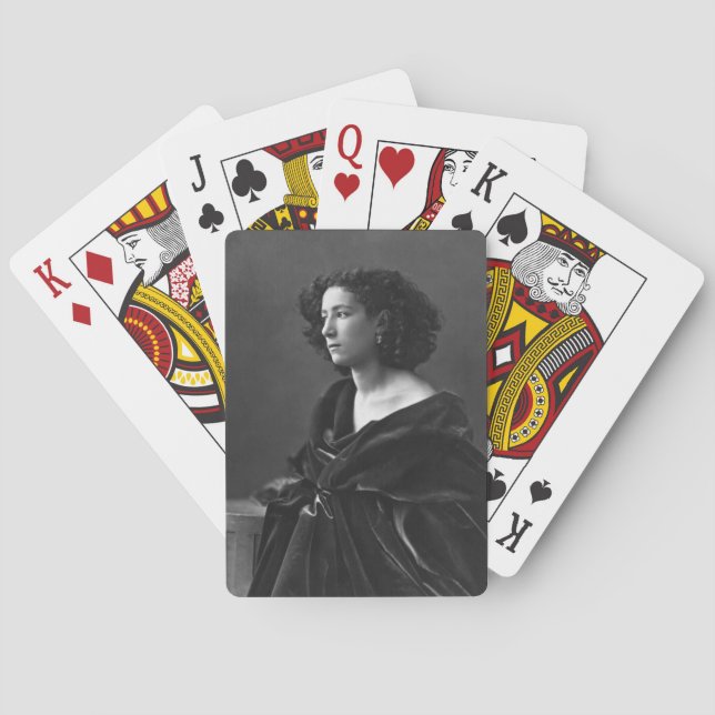 Sarah Bernhardt Spielkarten (Rückseite)