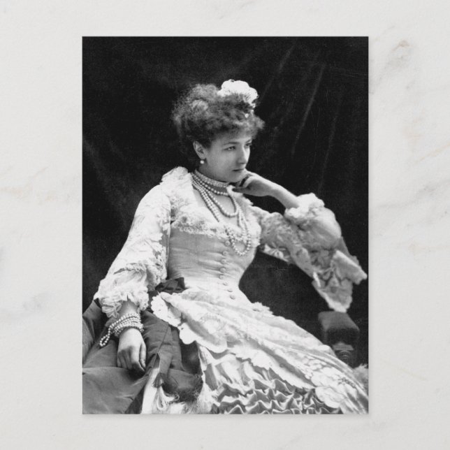 Sarah Bernhardt Vintages Foto - 1877 Postkarte (Vorderseite)