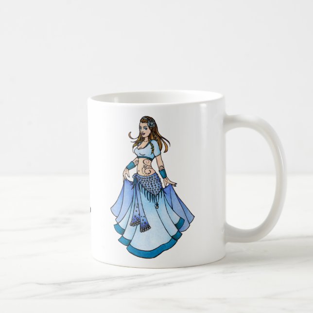 Sarah Blue Bellydancer Kaffeetasse (Rechts)