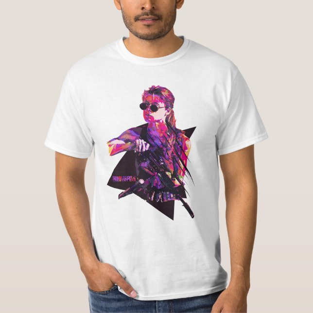 Sarah Connor Retro T-Shirt (Vorderseite)