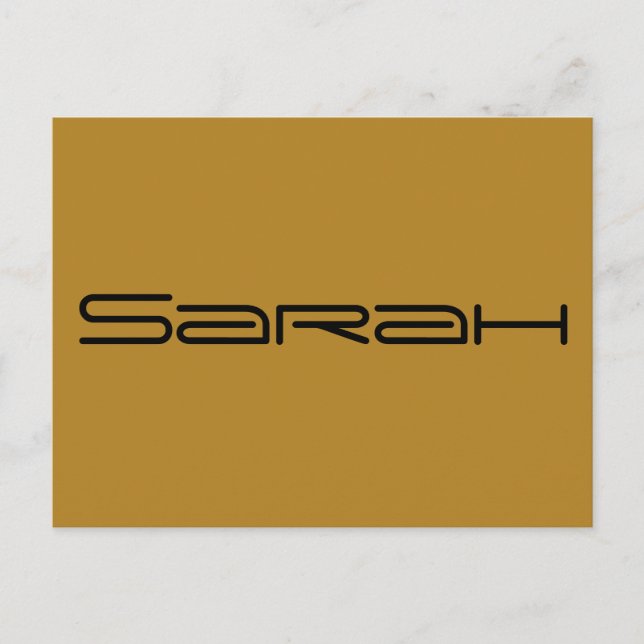 Sarah, Figur aus Orphan Black, geometrischer Buchs Postkarte (Vorderseite)