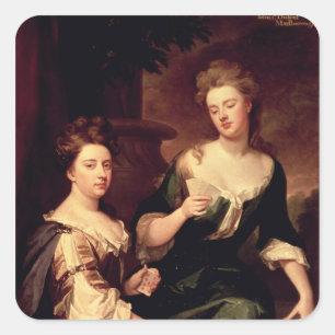 Sarah, Herzogin von Marlborough Quadratischer Aufkleber