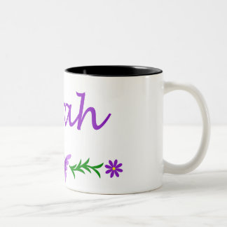 Sarah (lila Schmetterling) Zweifarbige Tasse