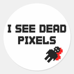 Sarah Marshall Dead Pixels Runder Aufkleber