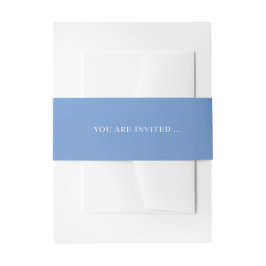 SARAH Modern Blue Minimalistisch Einladungsbanderole