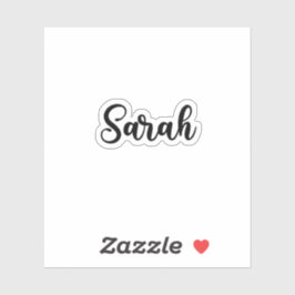 Sarah Name - Handgeschriebene Kalligrafie Aufkleber