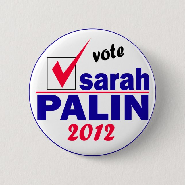 Sarah Palin Button (Vorderseite)