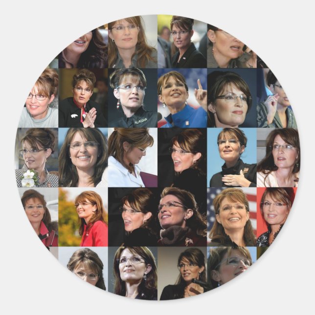 Sarah Palin Collage Sticker Packs (Vorderseite)