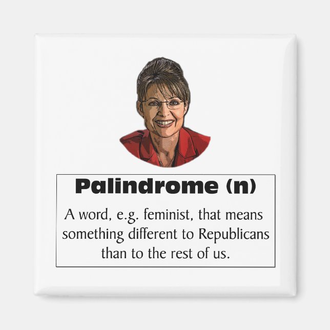 Sarah Palin ist Feministin? Magnet (Vorne)