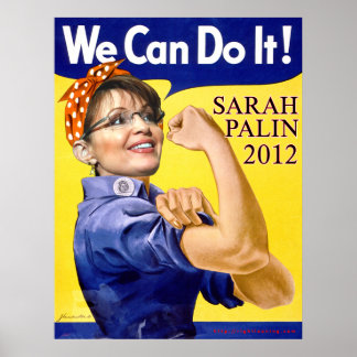 Sarah Palin wir können es Poster