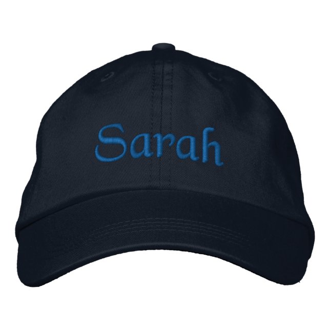 Sarah Personalisiert Name bestickte Baseballkappe (Vorderseite)