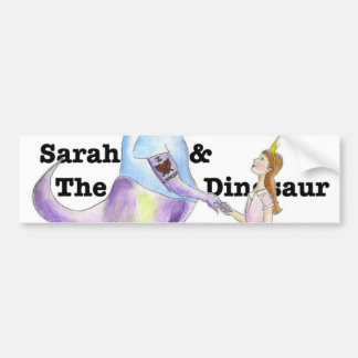 Sarah u. der Dinosaurier-Autoaufkleber Autoaufkleber