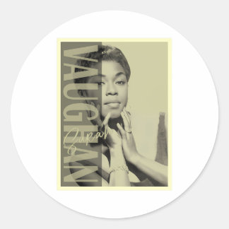 Sarah Vaughan Runder Aufkleber