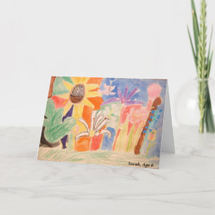 Sarahs Kunstwerk, Sarah, Alter 6 Karte