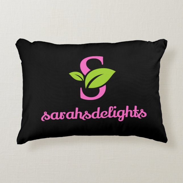 Sarahs Logokissen Dekokissen (Vorderseite)