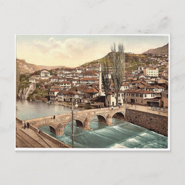 Sarajcvo (d.h. Sarajevo), in Richtung Alifakov Postkarte (Vorderseite)
