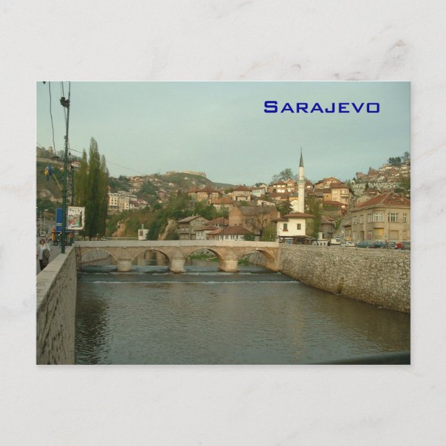 Sarajevo Postkarte (Vorderseite)