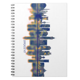 Sarajevo Skyline Notizblock