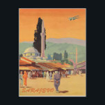 Sarajevo Stadt im Stadtzentrum, Bosnien, Vintage-R Postkarte<br><div class="desc">Perfektes Bild für Ihr neues Druckdesign. Es könnte ein schönes Geschenk oder "letzte Touch" für die Dekoration von Zuhause sein.</div>