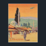 Sarajevo Stadt im Stadtzentrum, Bosnien, Vintage-R Postkarte<br><div class="desc">Perfektes Bild für Ihr neues Druckdesign. Es könnte ein schönes Geschenk oder "letzte Touch" für die Dekoration von Zuhause sein.</div>