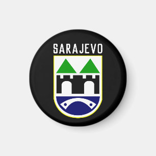 Sarajevo-Wappen, Bosnien und Herzegowina Magnet