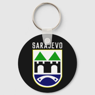 Sarajevo-Wappen, Bosnien und Herzegowina Schlüsselanhänger