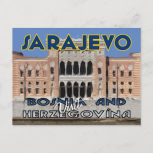 Sarajewo, Besuch von Bosnien und Herzegowina Postkarte