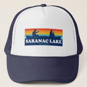 Saranac Lake New York Canoe Truckerkappe