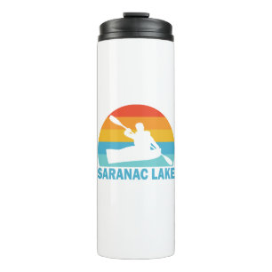 Saranac Lake New York Kajak Thermosbecher