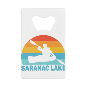 Saranac Lake New York Kayak Geldbeutel Flaschenöffner