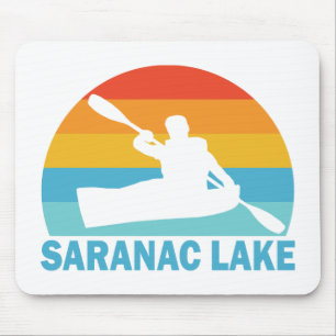 Saranac Lake New York Kayak Mousepad