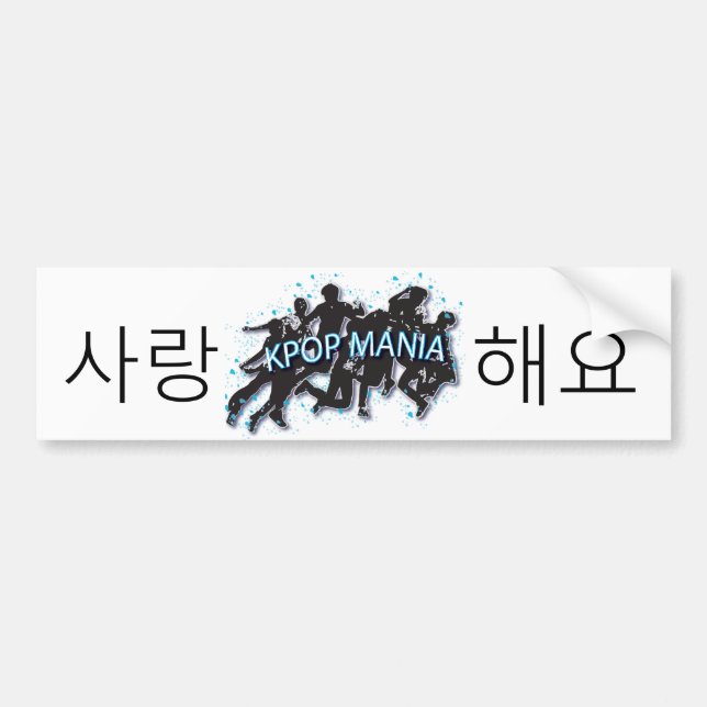 SARANG HAE YO KPOP MANIA Bumper Sticker (Devant)
