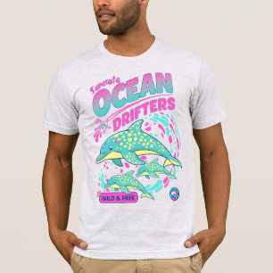 Sarasota FL Delfin-Podgruppe Ozean-Treiber Wild & T-Shirt