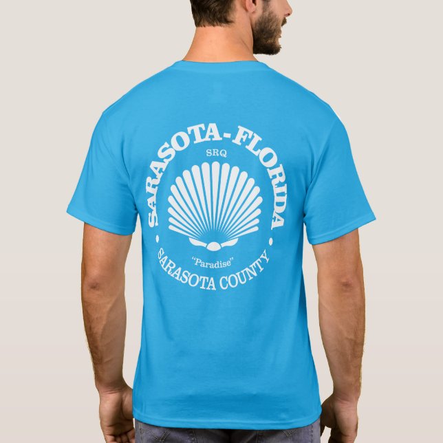 Sarasota Fl (Muschel) T-Shirt (Rückseite)
