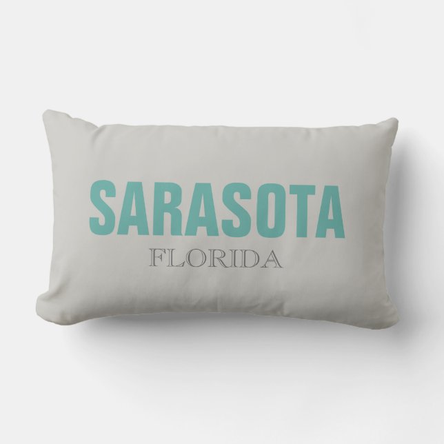 Sarasota Florida Beach Throw Kissen (Vorderseite)