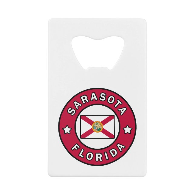 Sarasota Florida Geldbeutel Flaschenöffner (Vorderseite)