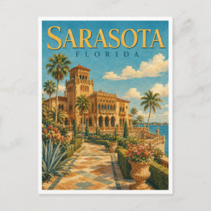 Sarasota Florida GeoSaga Postkarte
